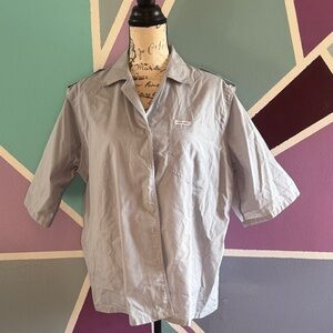 Gray Button-Up Shirt